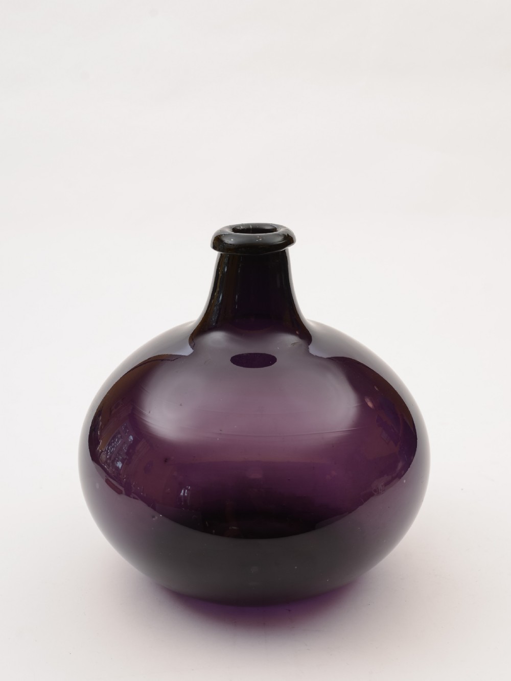 Georgian  Amethyst Glass wine Flask, Circa 1800