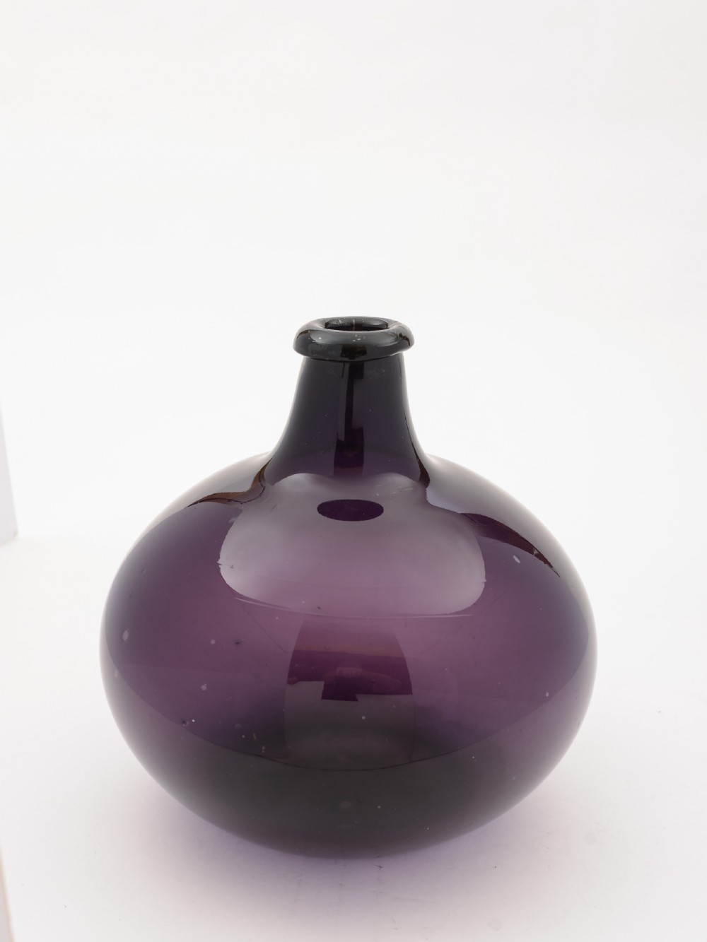 Georgian  Amethyst Glass wine Flask, Circa 1800 View II