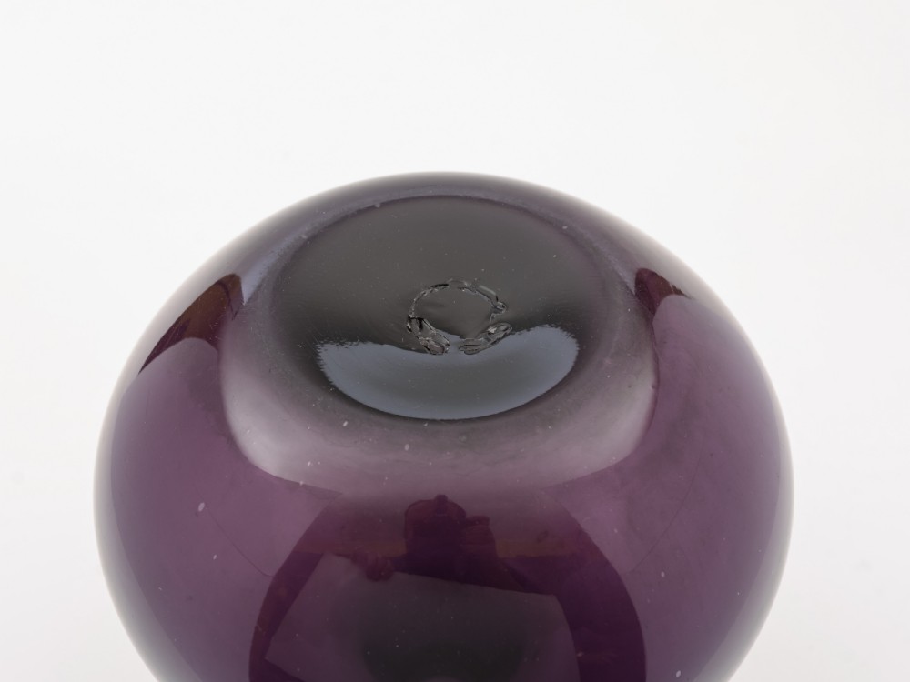 Georgian  Amethyst Glass wine Flask, Circa 1800 View III