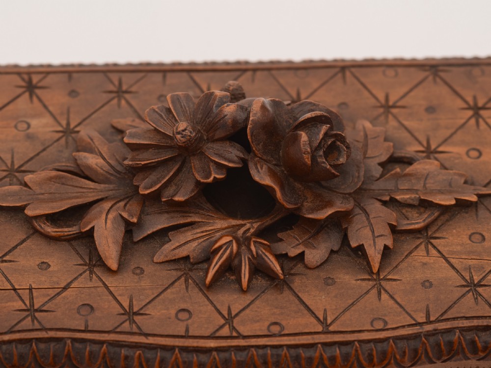 Carved Black Forest Jewellery Box, Circa 1900 View IV