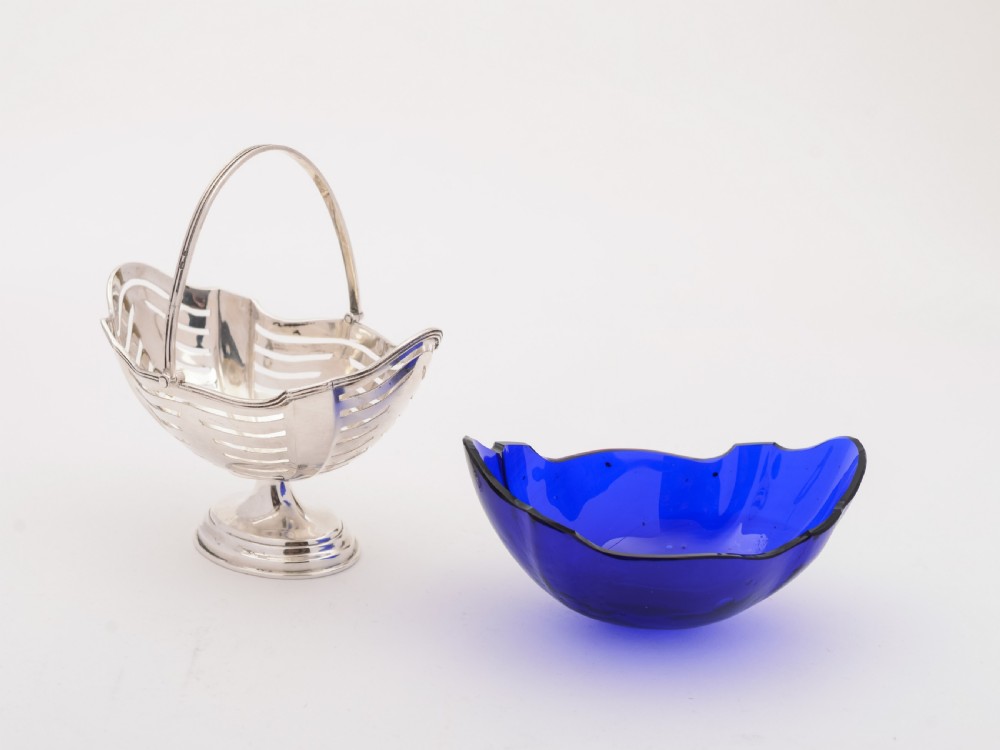 Victorian Silver Sugar Basket, Birmingham 1895 View II