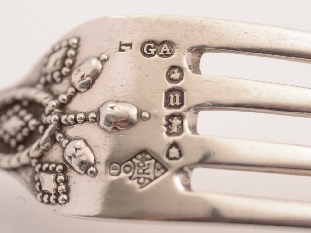 Victorian Cased Silver Christening Set, London 1868 View VI