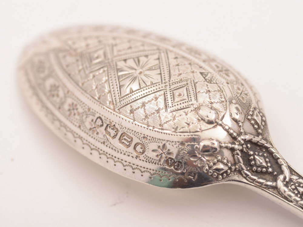 Victorian Cased Silver Christening Set, London 1868 View VII