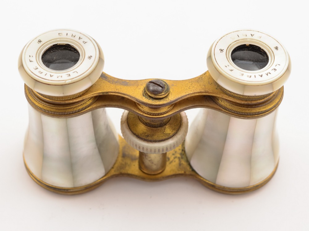 Pair of French Mother of Pear Opera Glasses, Circa 1900 View II