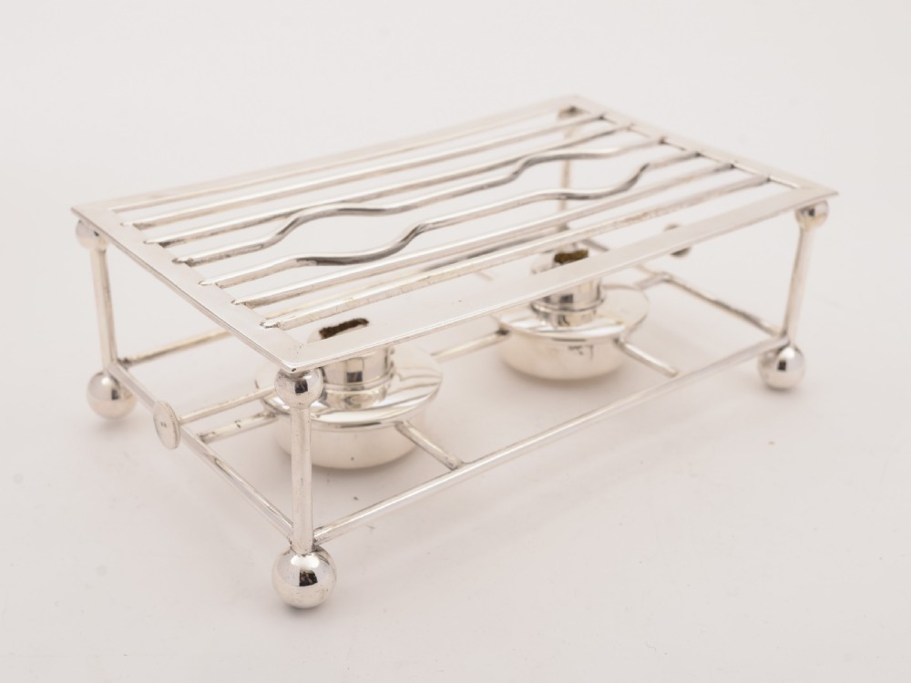 Edwardian Double Burner Trivet, Circa 1905