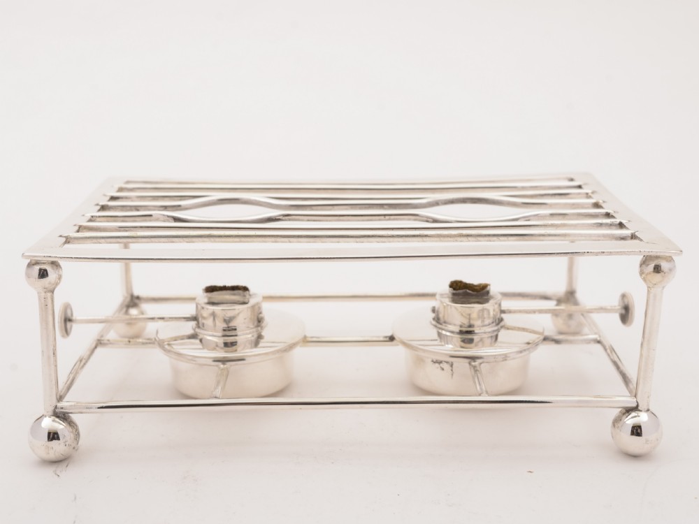 Edwardian Double Burner Trivet, Circa 1905 View II