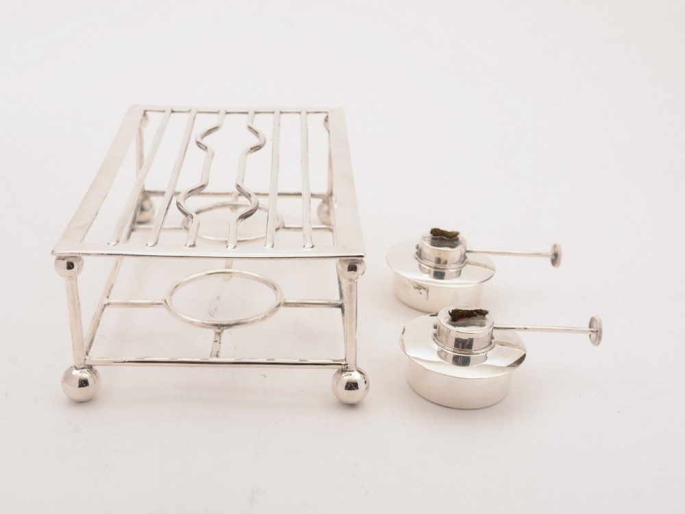 Edwardian Double Burner Trivet, Circa 1905 View III