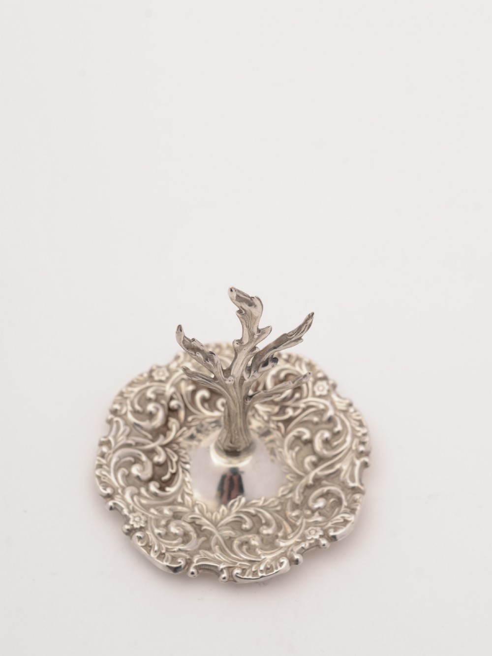 Edwardian  Silver Ring Tree, Birmingham 1904 View III