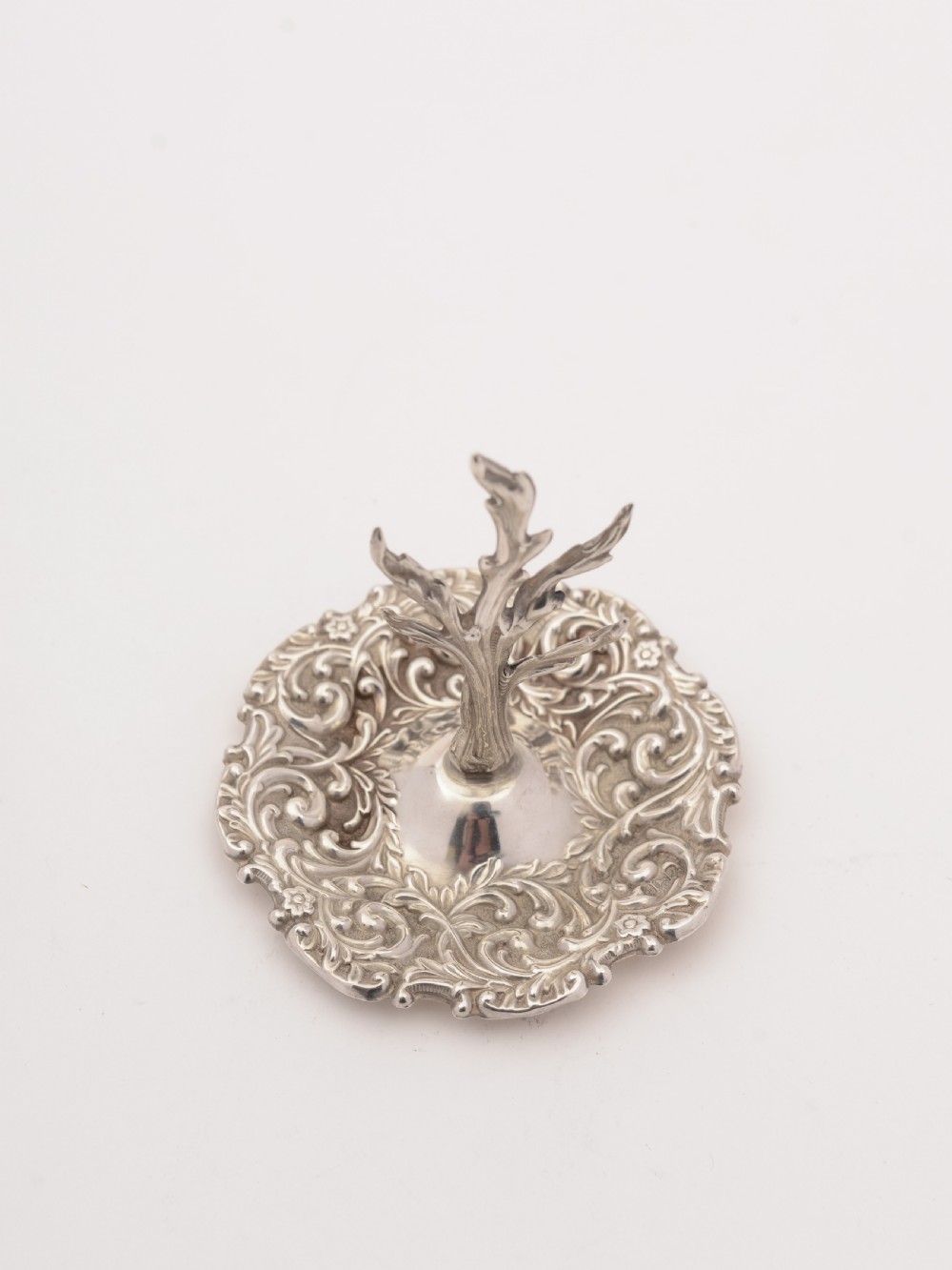 Edwardian  Silver Ring Tree, Birmingham 1904 View IV