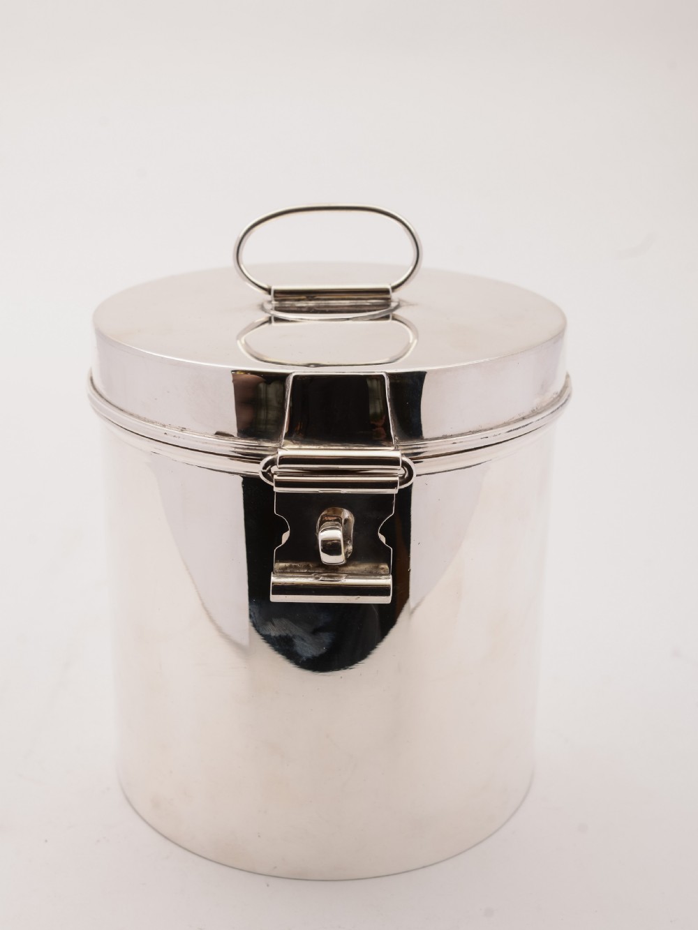 Victorian Novelty Silver Plated Biscuit Barrel, Circa 1890 View II