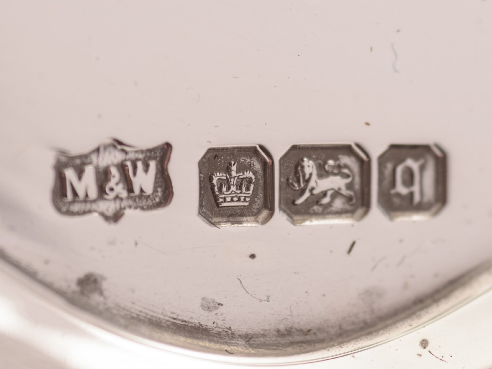 Edwardian Silver Card Tray, Sheffield 1908 View IV