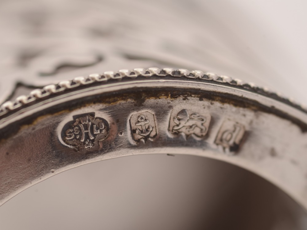 Art Nouveau Silver Mustard Pot, Birmingham 1903 View VII