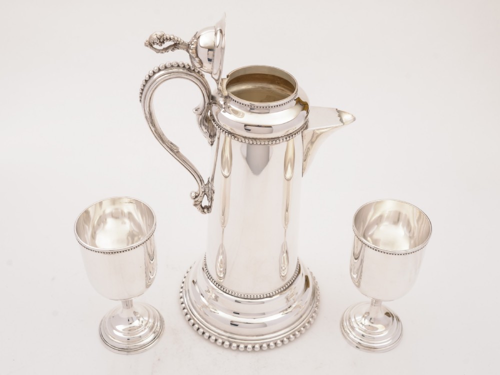 Continental Silver Plated Claret Jug, Circa 1900 View II