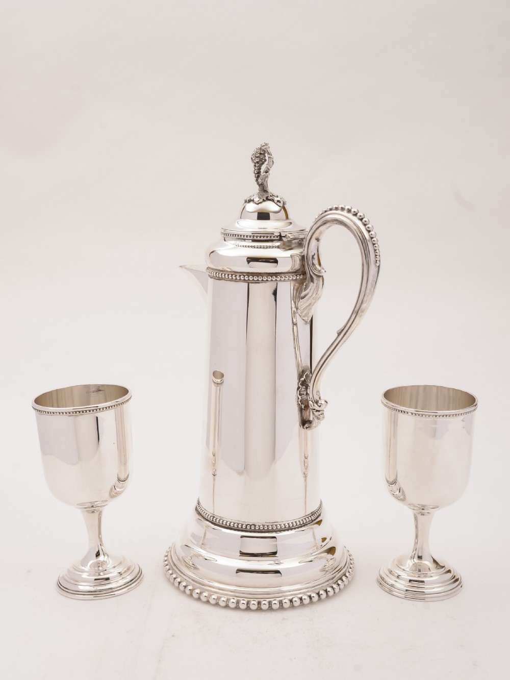 Continental Silver Plated Claret Jug, Circa 1900 View IV