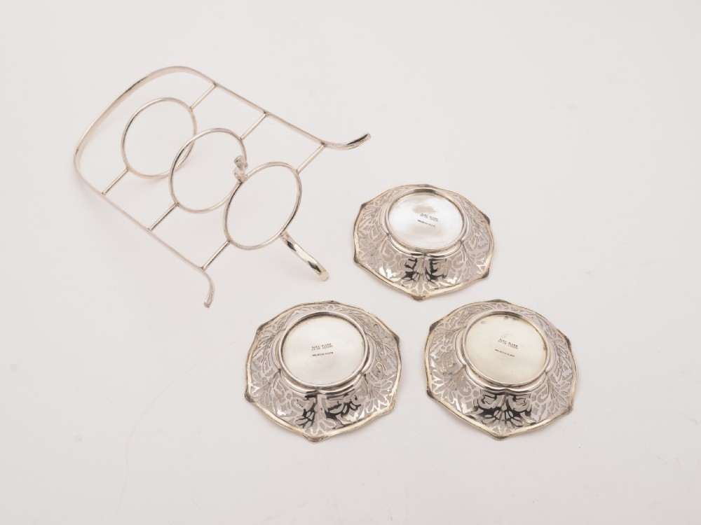 Edwardian Silver Plated Bon Bon Dishes, Circa 1905 View IV