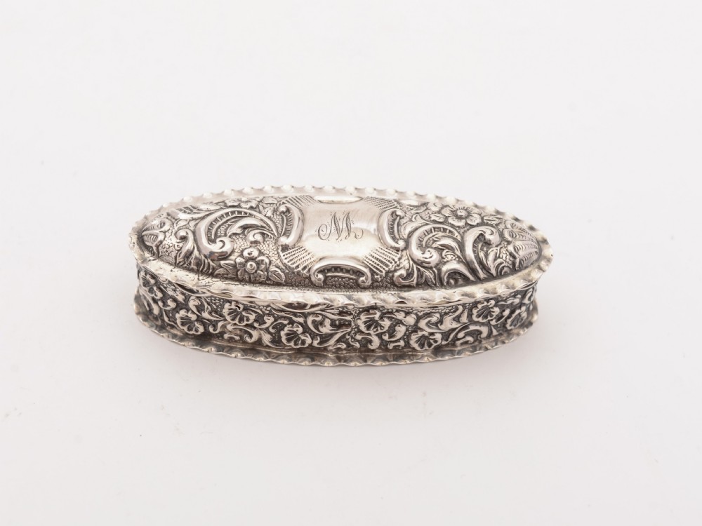 Edwardian Silver Snuff Box, Birmingham 1903 View II