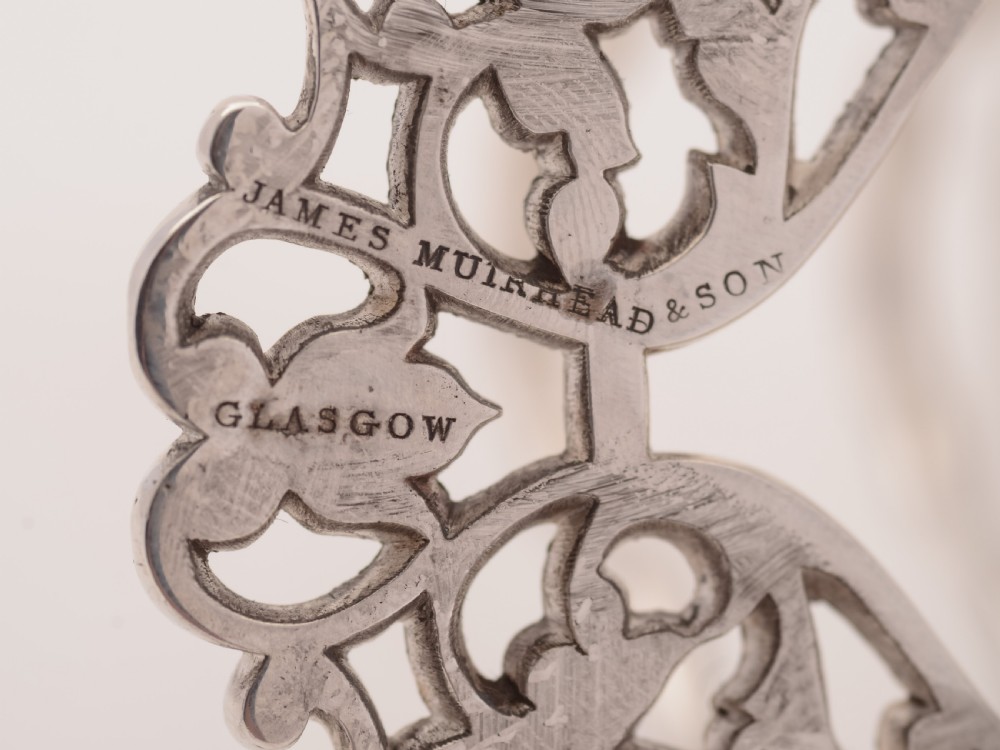 Scottish Silver Plated Toast Rack, Circa 1880 View IV