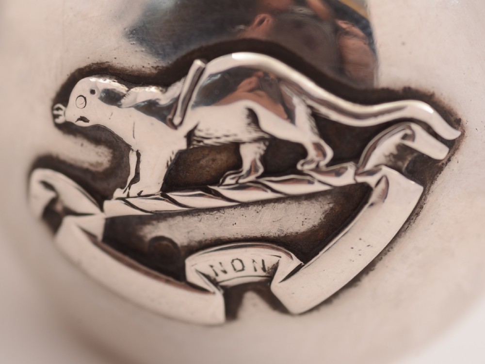 Victorian Silver Topped Flask, Birmingham 1890 View IV