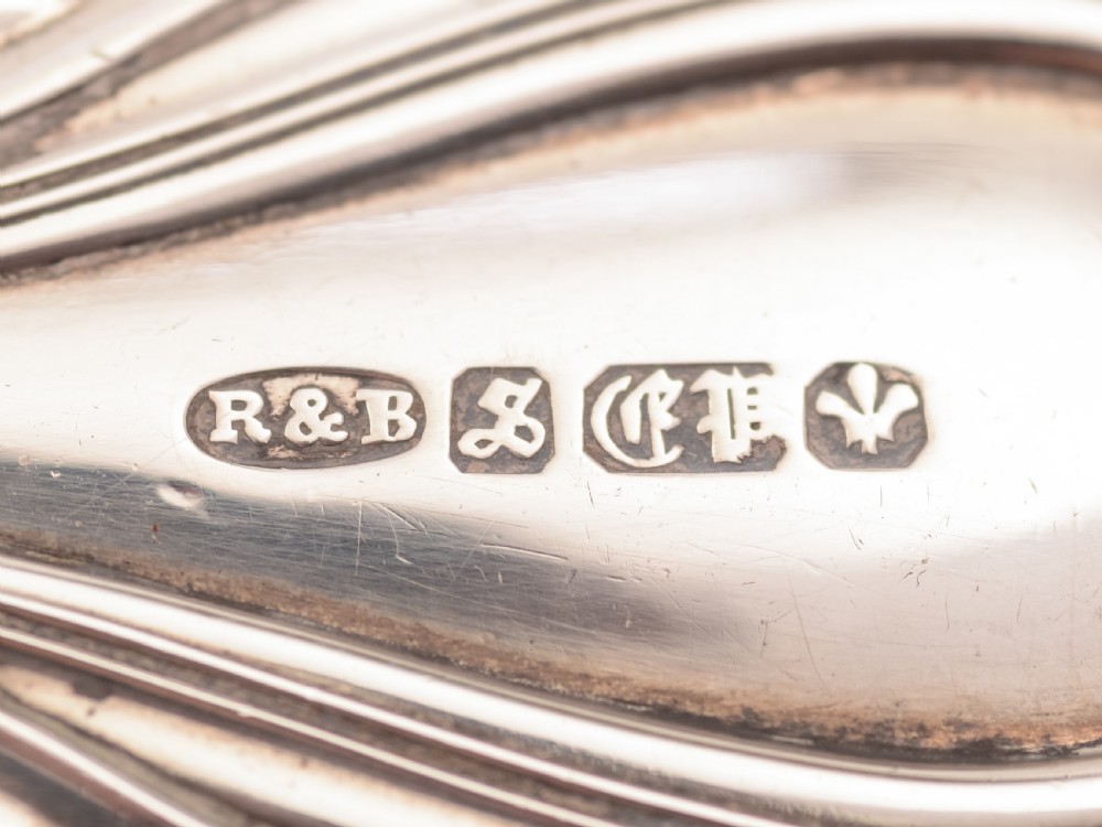 Large Silver Plated Salad Servers, Circa 1890 View V