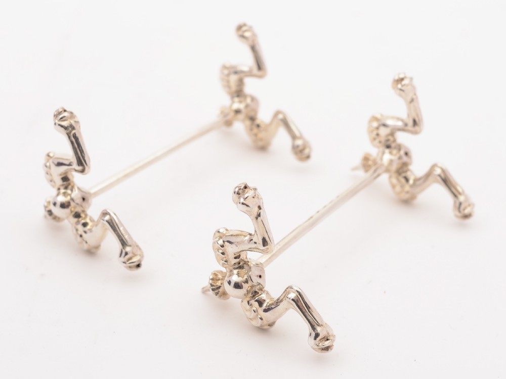Cased Victorian Silver Knife Rests, Birmingham 1887 View II