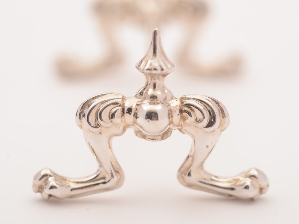 Cased Victorian Silver Knife Rests, Birmingham 1887 View V