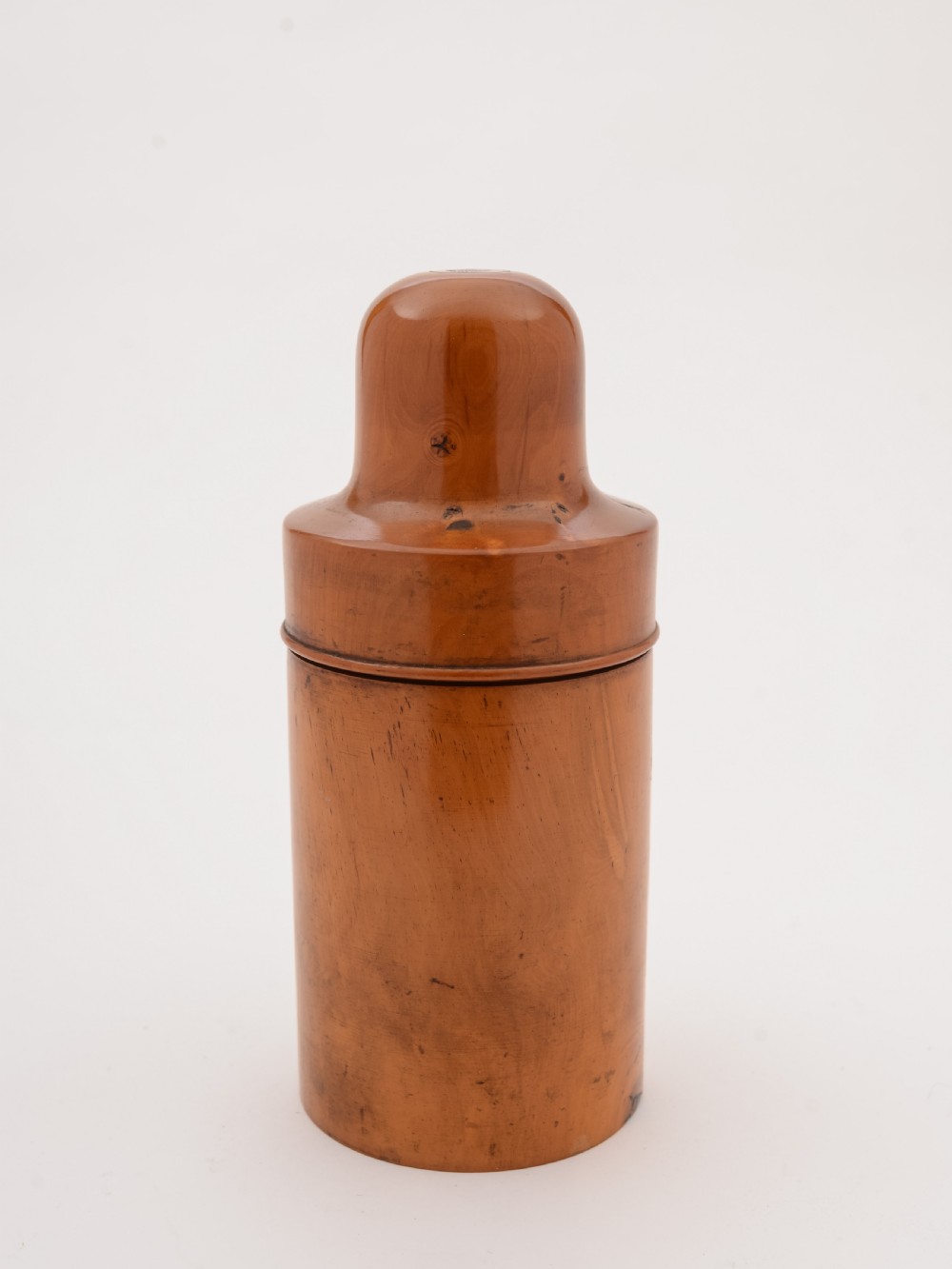 Turned Boxwood Medicine Bottle Holder, Circa 1905