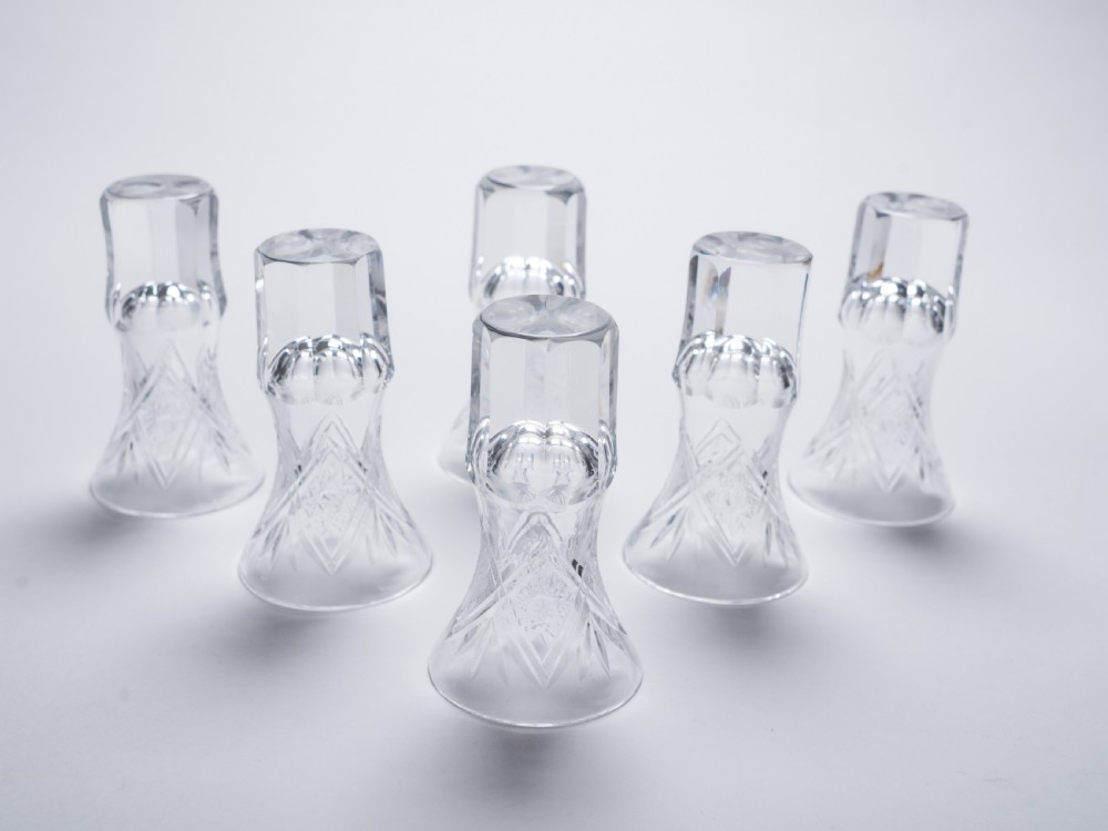 Set of 6 European Shot Glasses, Circa 1930 View II