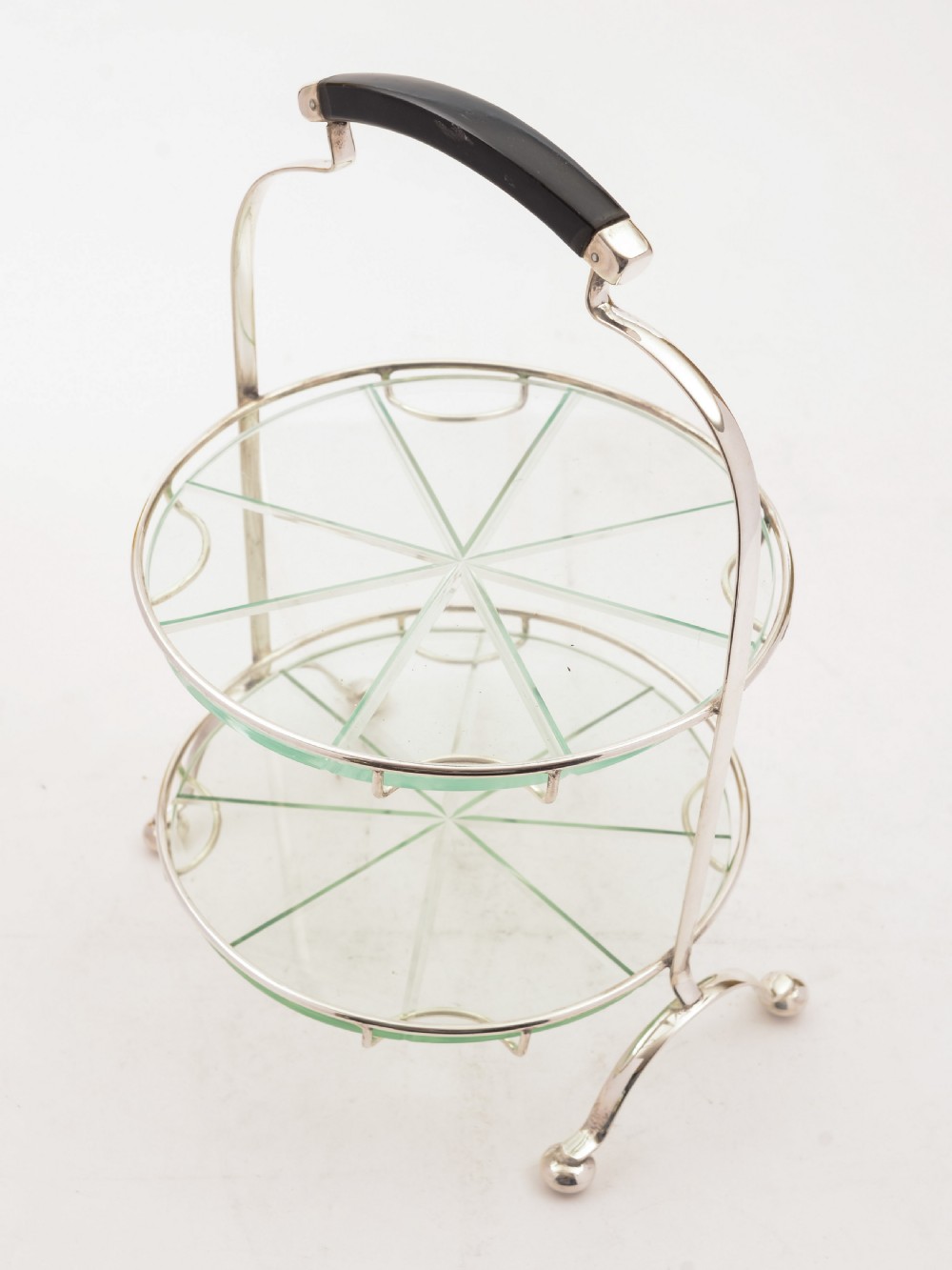 Art Deco 2-Tier Cake Stand, Circa 1930 View II