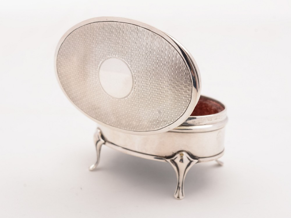 Silver Jewellery Box, Birmingham 1919 View IV