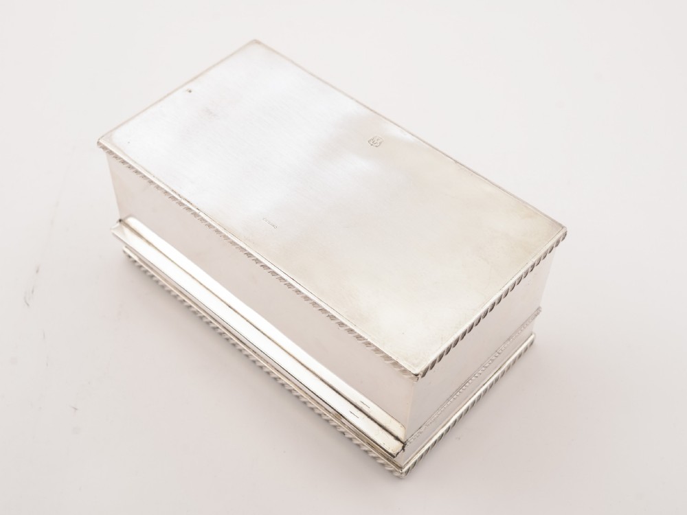 Silver Plated Biscuit Box, Circa 1920 View II