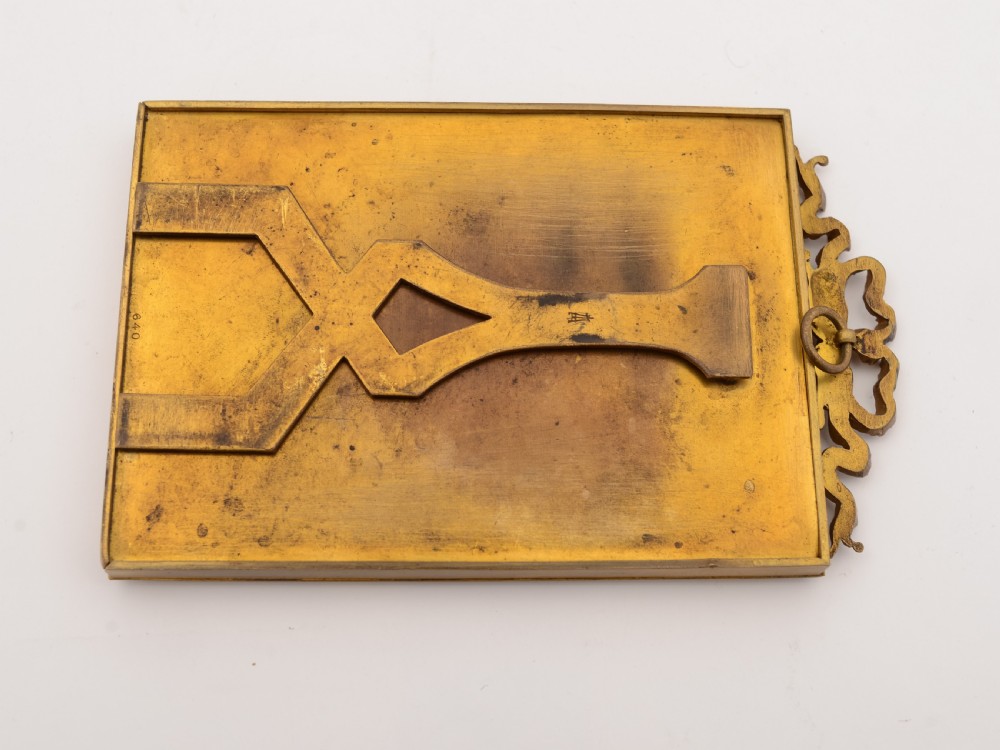 Edwardian Brass Ribbon Topped Photo Frame View III