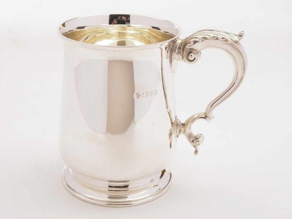 Edwardian Silver Tankard, London 1908