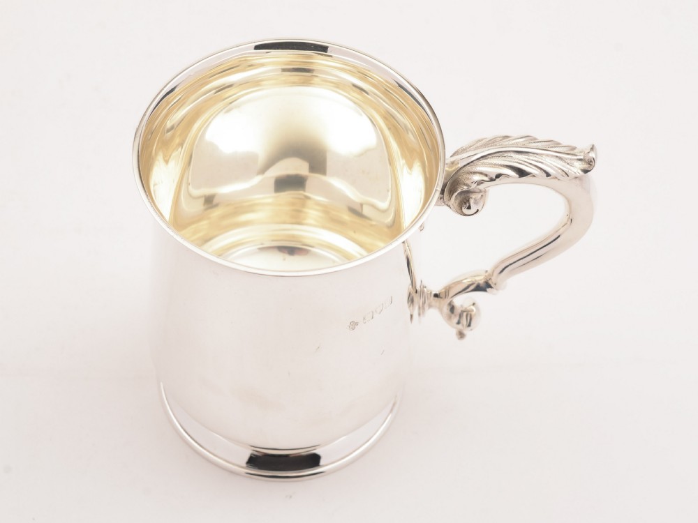 Edwardian Silver Tankard, London 1908 View IV