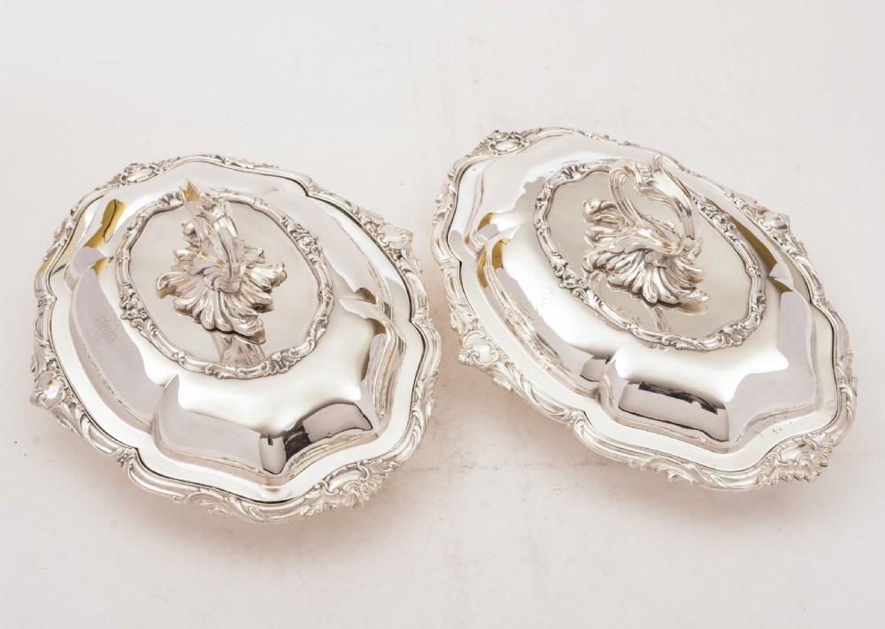 Pair of Victorian Entree Dishes, Circa 1880