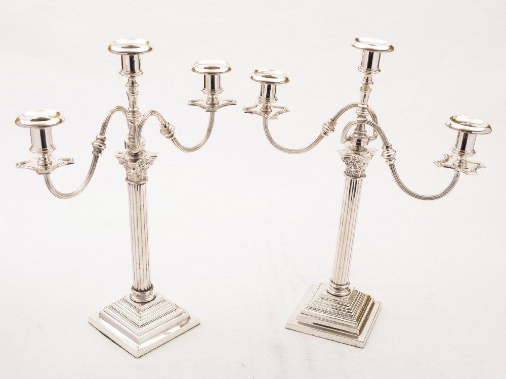 Pair of Large Edwardian Candelabras, Circa 1905