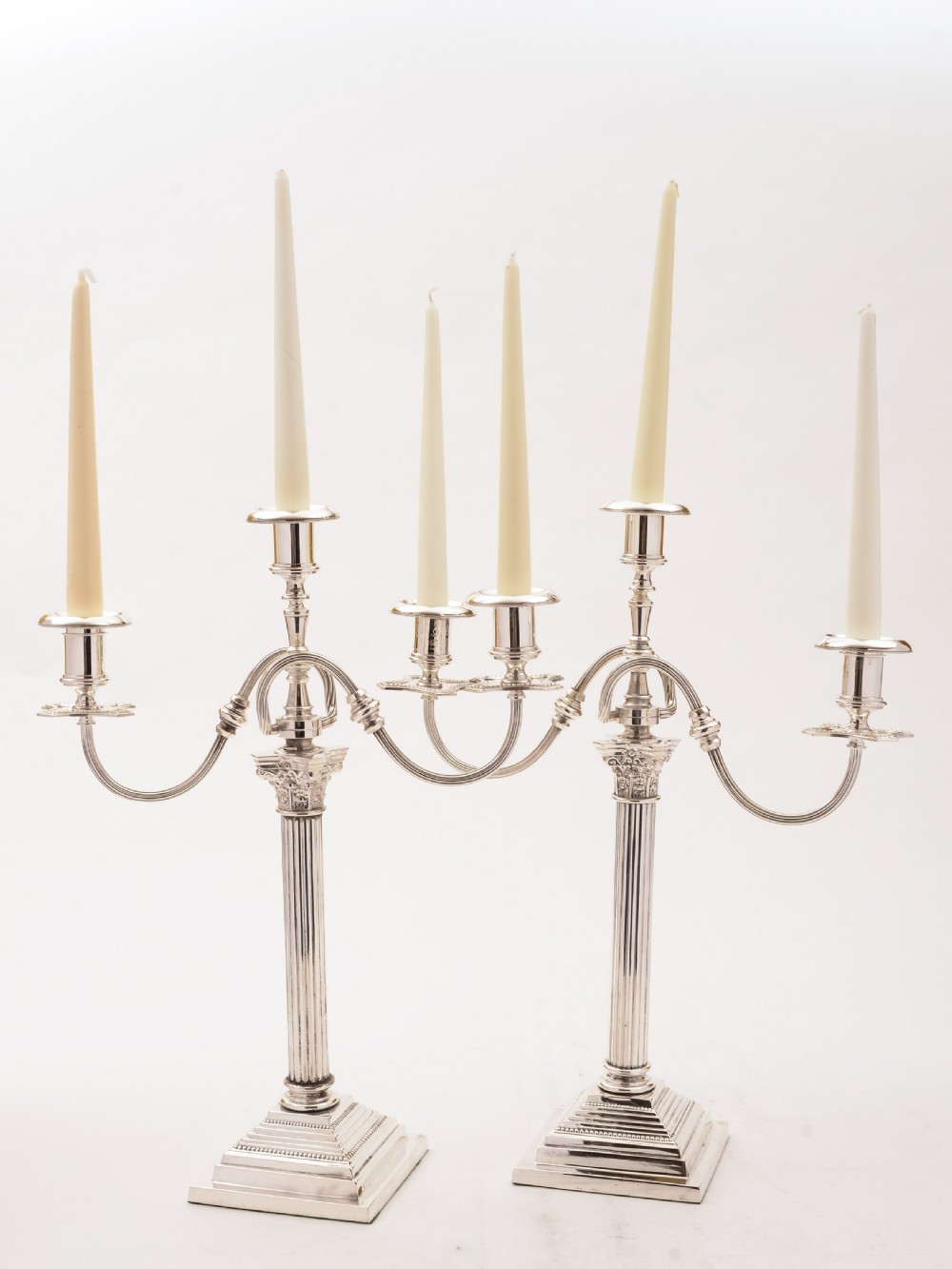 Pair of Large Edwardian Candelabras, Circa 1905 View II