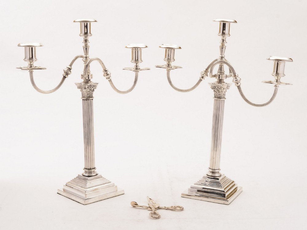 Pair of Large Edwardian Candelabras, Circa 1905 View III