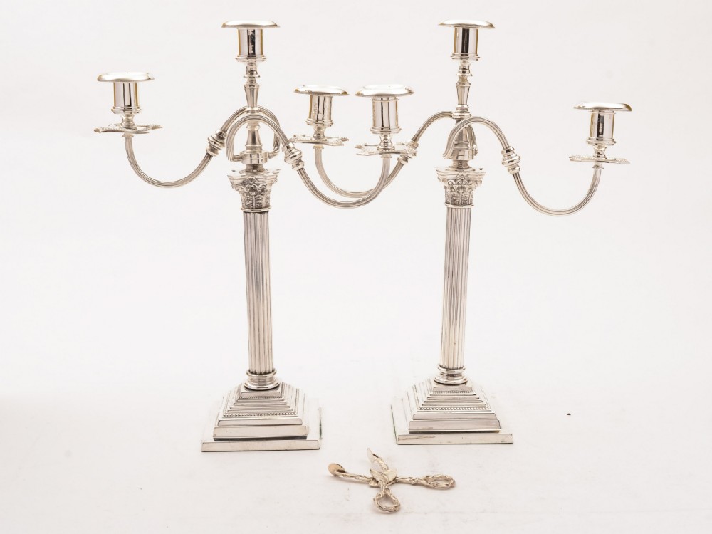 Pair of Large Edwardian Candelabras, Circa 1905 View IV