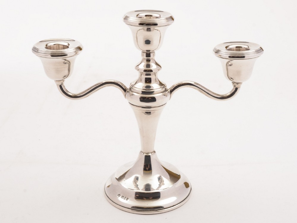 Edwardian Silver Candelabra, London 1903
