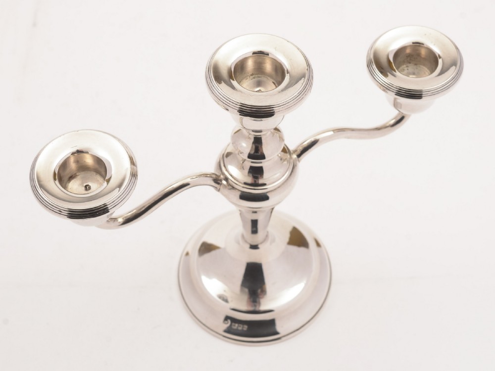 Edwardian Silver Candelabra, London 1903 View III