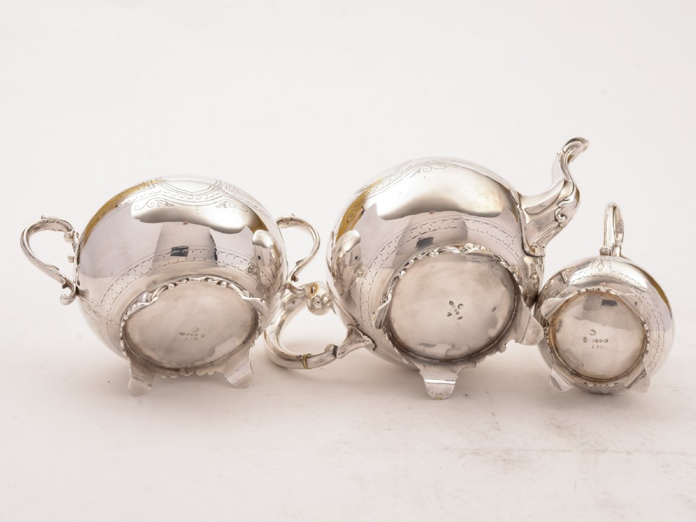 Victorian Silver Plated Tea Set, Circa 1880 View IV