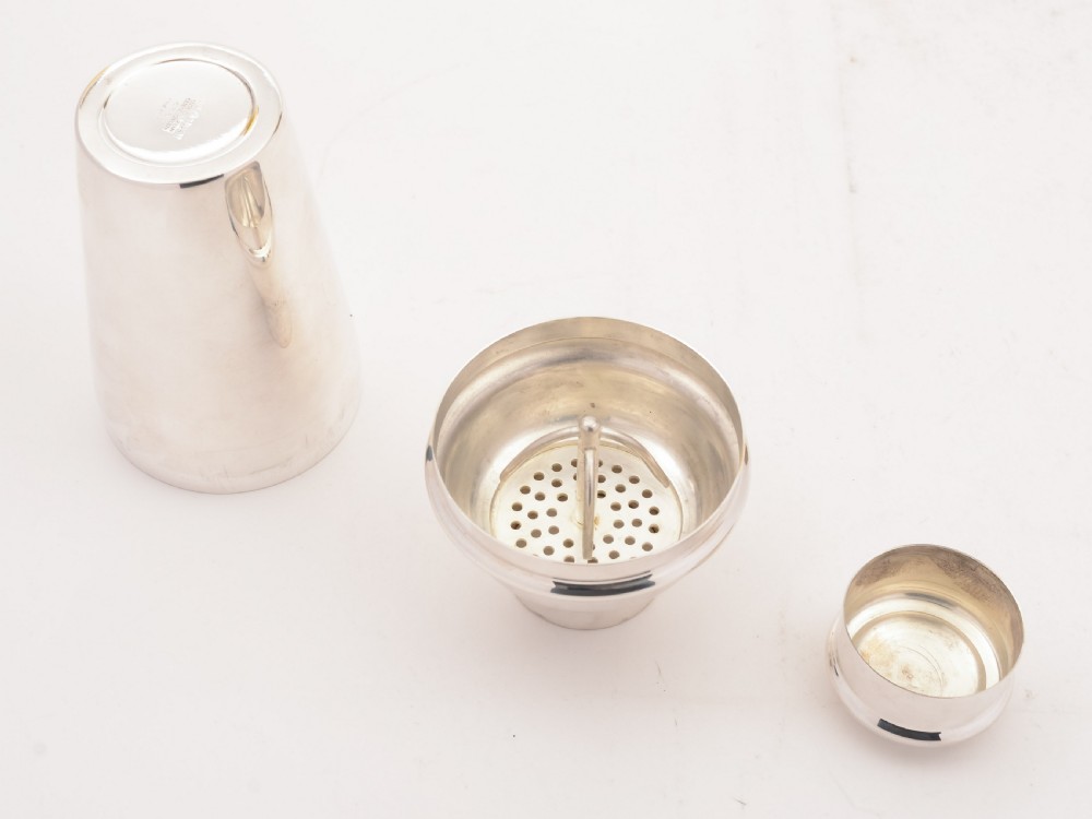 Good Art Deco Silver Plated Cocktail Shaker, Circa 1930 View III