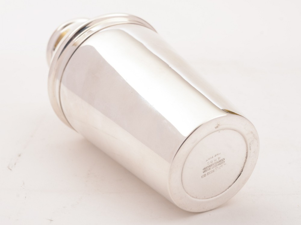 Good Art Deco Silver Plated Cocktail Shaker, Circa 1930 View V