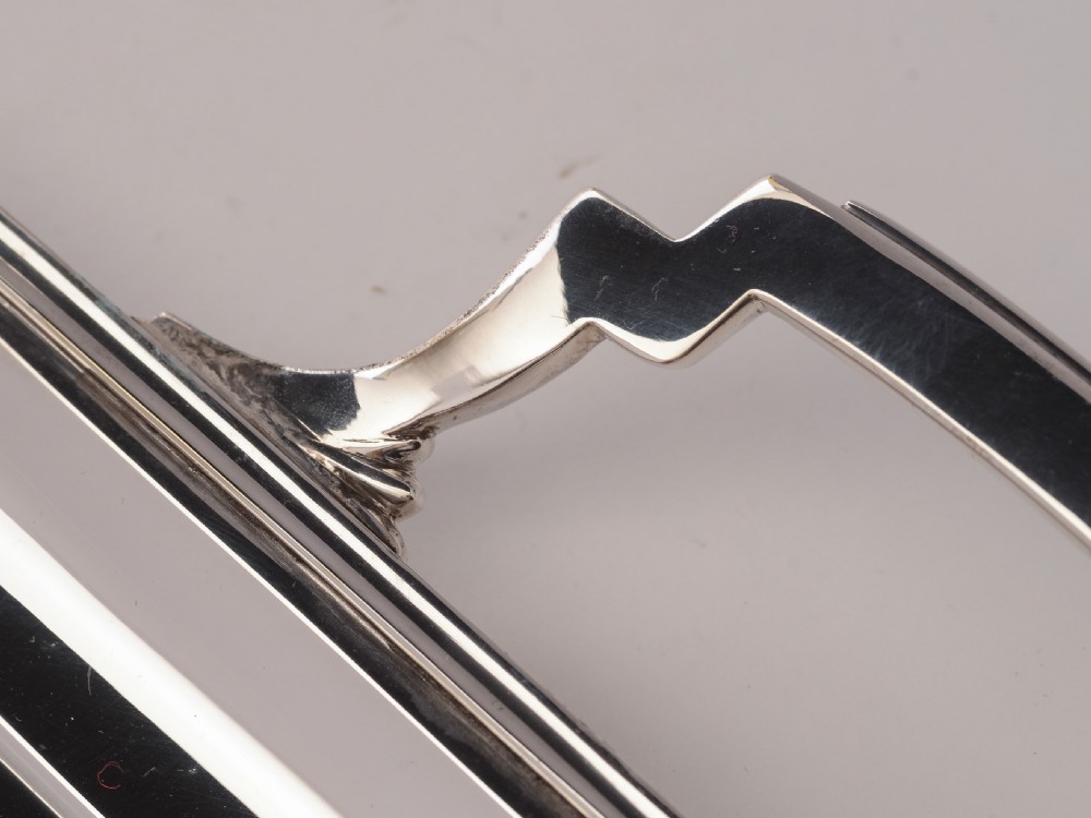 Superb Art Deco Silver Plated Tray, Circa 1930 View V