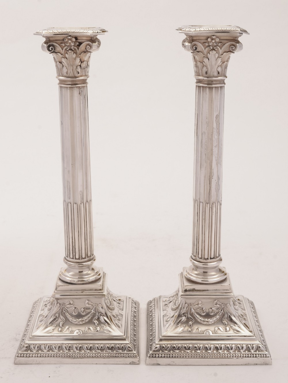 Gorgeous Pair of WMF Large Candlesticks, Circa 1900
