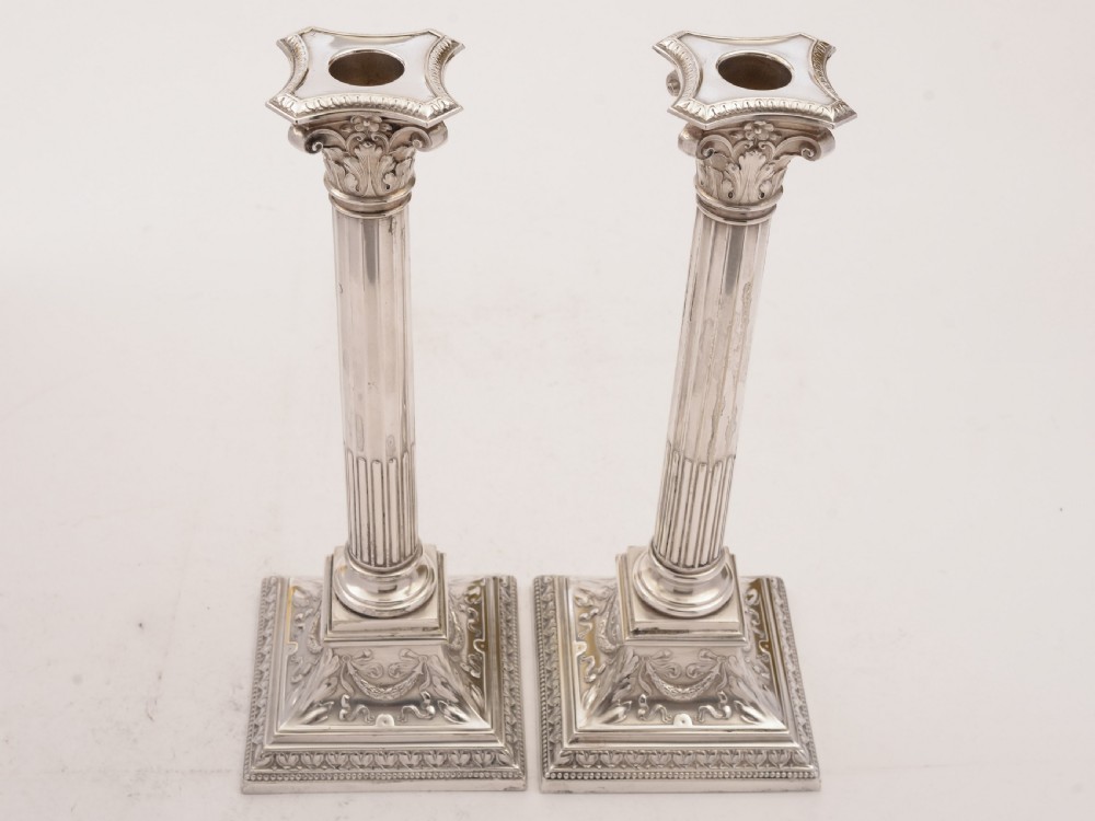 Gorgeous Pair of WMF Large Candlesticks, Circa 1900 View III