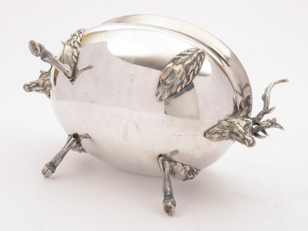 Stunning Victorian Silver Plated Stag Soup Tureen, Circa 1880 View VII