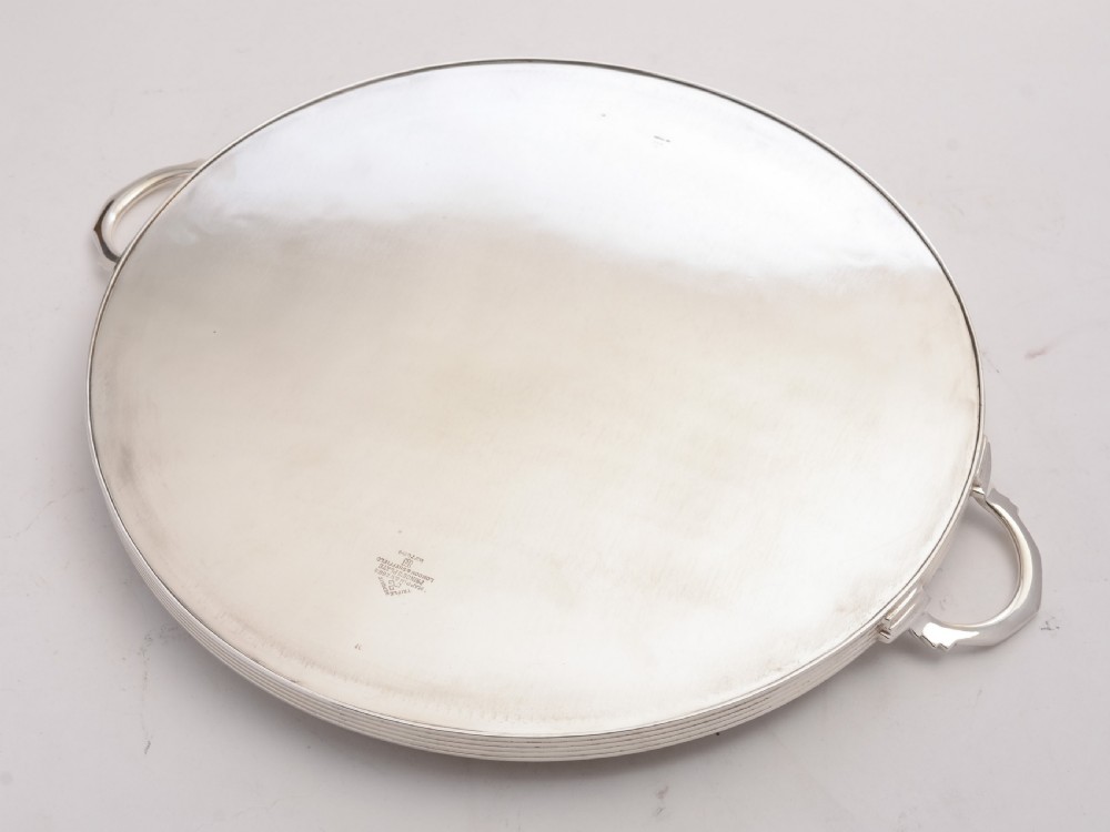 Stunning Art Deco Silver Plated Tray, Circa 1930 View II