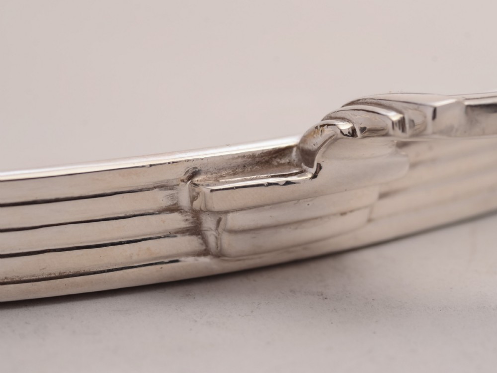 Stunning Art Deco Silver Plated Tray, Circa 1930 View IV