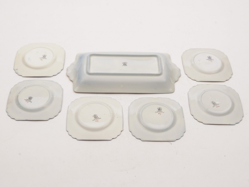 Fabulous Art Deco China Sandwich Set, Circa 1930 View V